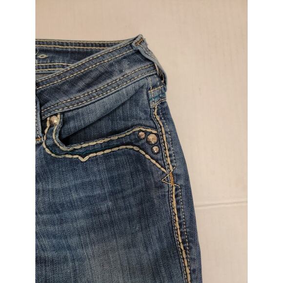 ARIAT Ruby Jeans Womens 28R Blue Bootcut USA Flap Pockets Western Denim - Picture 5 of 10
